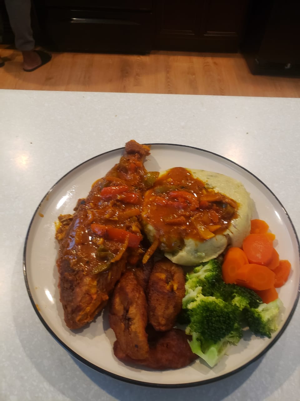 Caribbean Delight plated meal